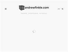 Tablet Screenshot of andrewfinkle.com